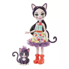 Enchantimals Ciesta - Muñeca De Gato Y Figura De Animal Es.