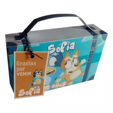 20 Souvenir Infantil Valija Bluey Para Armar!