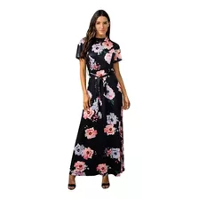 Vestido Holgado Con Cordones Y Manga Corta Estampado Miveni