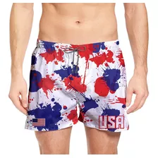 Shorts Masculina Torcedor Estampa Países Bermuda Full Verão