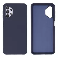 Capa Capinha Para Galaxy A32 5g Silicone Interior Aveludado Cor Azul Cobalto