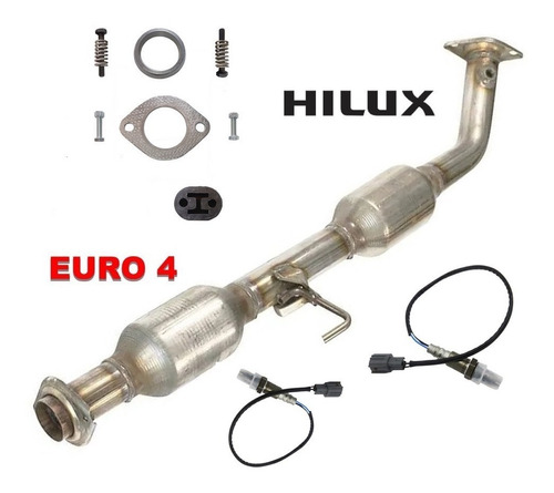 Catalizadores Para Hilux Cabina Sencilla + Sensores Toyota Foto 4