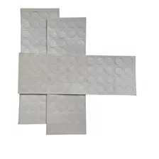 96un Tapa Furos Adesivo Branco Texturizado Pvc 13mm Cartela