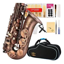 Glory High Grade Serie De Acabado Antiguo Pr1 E Flat Saxofo