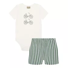 Conjunto De Body Y Short Para Bebé