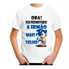 Camiseta Camisa Obaa! Fui Promovido A Irmão Mais Velho Soic