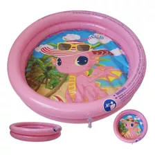 Piscina Inflável Infantil Praia Campo Bebes 60cm 20 Litros Cor Rosa