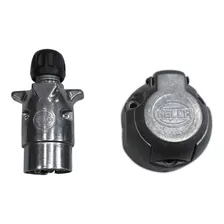 Ficha Conector Trailer Acoplado Aluminio Macho Hembra