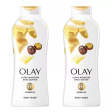 Sabonete Líquido Olay Moisture Shea Butter 364 Ml - 2un