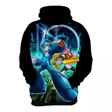 Blusa Moletom Mega Man Megaman Série Jogo Nintendo Hd 3