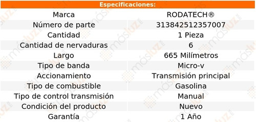 1- Banda Accesorios T/principal S4 L5 2.2l 92/94 Rodatech Foto 2