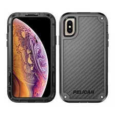 Escudo Del Pelicano iPhone XS Funda Con Fibras De La Marca K