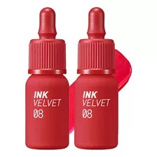 2 Tinta De Labios Ink Velvet 8 Sellout Red Peripera