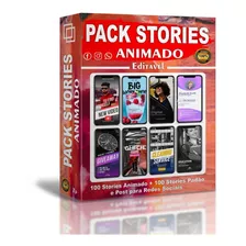 Pack Stories Animados-feed Editáveis No Power Point 