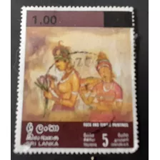 Sello Postal - Sri Lanka - Sobrecargados - 1978