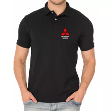 Camisa Polo Personalizada Mitsubishi Bordado Peito