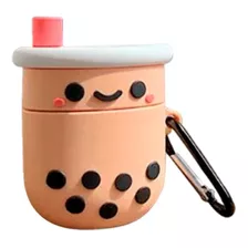 Funda Para AirPods Diseño Tapioca Milk Tea