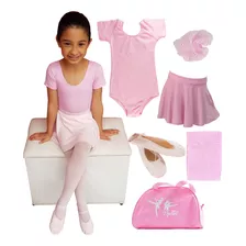 Roupinha De Bailarina Conjunto De Ballet Bale Com Bolsa