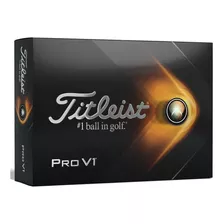 Pelota De Golf Titleist Pro V1 White Docena Color Blanco