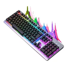 Teclado Mecánico Gamer Para Pc Con 15 Tipos Luz Rb -k0021