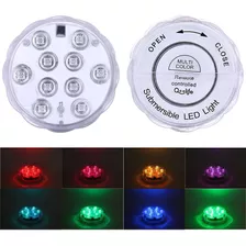 Luz Led Piscina Copo Colorida Controle Ventosa Prova D' Agua