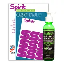 Pack Stencil Liquido Transfer +papel Hectografico X10unidad.