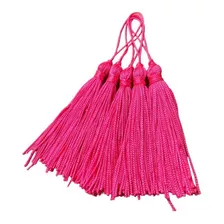 Franjas De Seda Tassel Pinjentes 100 Unidades Cor Rosa Choque