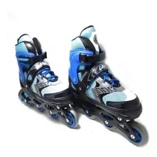 Patines En Línea Extra Soporte Azul Talla Ajustable Ch 19-21