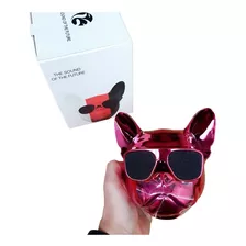 Parlante Perro Pug Bluetooth Gafas Metalizado 10 W Premium