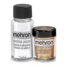 Polvo Metálico Para Maquillaje Mehron (1.17 Onzas) Con Líqui