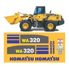 Kit Pá Carregadeira Komatsu Wa320 Completo + Etiqueta Mk Cor Pá Carregadeira Wa320