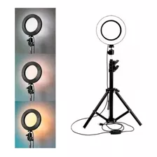 Combo Aro De Luz Led 26cm + Trípode 210cm