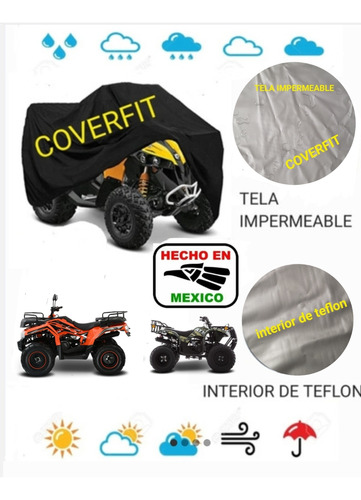 Funda Impermeable Para Cuatrimoto Dinamo 200/ Extreme Rocky