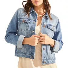 Campera Taverniti Mujer De Jean Clásica!!