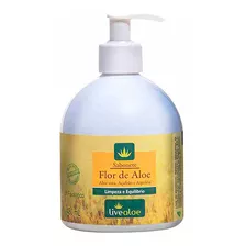 Sabonete Flor Natural Vegano Açafrão Aquiléia 480ml Livealoe