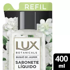 Refil Sabonete Líquido Glicerinado Botanicals Buquê De Jasmim Sachê 400ml Lux