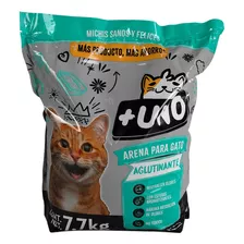 Arena Aglutinante +uno Gato 7.7kg X 7kg De Peso Neto Y 7kg De Peso Por Unidad