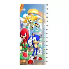 Adesivo Decorativo De Régua Crescimento Sonic (cod.rcs1)