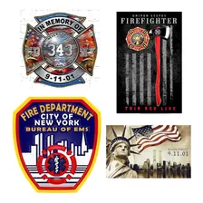 Fdny Stickers Autoadhesivos Bomberos De New York Set 3