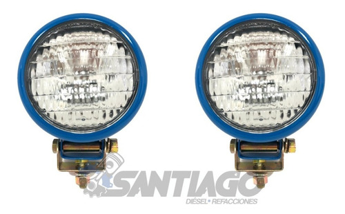 Par De Faros Delanteros Tractor Ford 6600 Foto 2