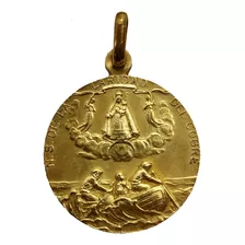 Medalla Oro 10k Virgen Caridad Del Cobre #309 Bautizo