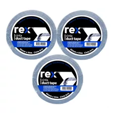  Cinta Duct Tape - Multiuso - 48mm X 50m - Rex - 3 Unid