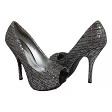 Zapatos Taco Peep Toe High Heel Mujer Talla 40 Qupiol