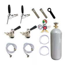 Kit Extração Chopp 2 Vias Completo + Torneira Belga