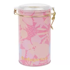 Tarro Grande Pink Flowers Almacenador De Té 8 Oz