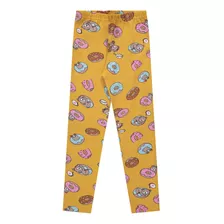 Legging Cotton Ursinho Amarela Menina Alenice