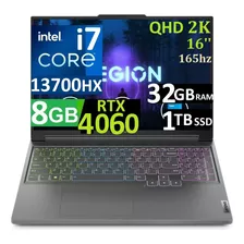 Lenovo Legion Pro 5 2k Ci7-13700hx 32gb 1tb Ssd, Rtx4060 8gb