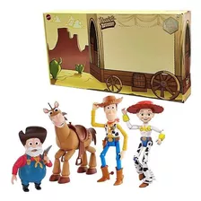 Toy Story Set X4 Woody Jessie Pete Y Tiro Al Blanco Original