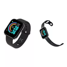 Relógio Smartwatch D20 Pro Batimento Cardiaco Cor Da Caixa Transparente Cor Da Pulseira Preto Cor Do Bisel Preto