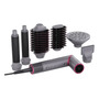 Secador De Cabelo Psd16a Com 6 Acessórios 1450w Motor Bldc Philco Cinza E Rosa 220v